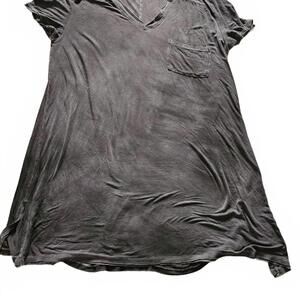 Umgee USA Black V-Neck Short Sleeve Dress with Pocket